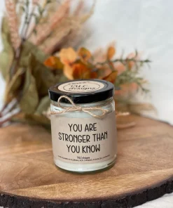 Stronger than you know candle