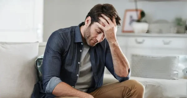 Midlife crisis man and his regret